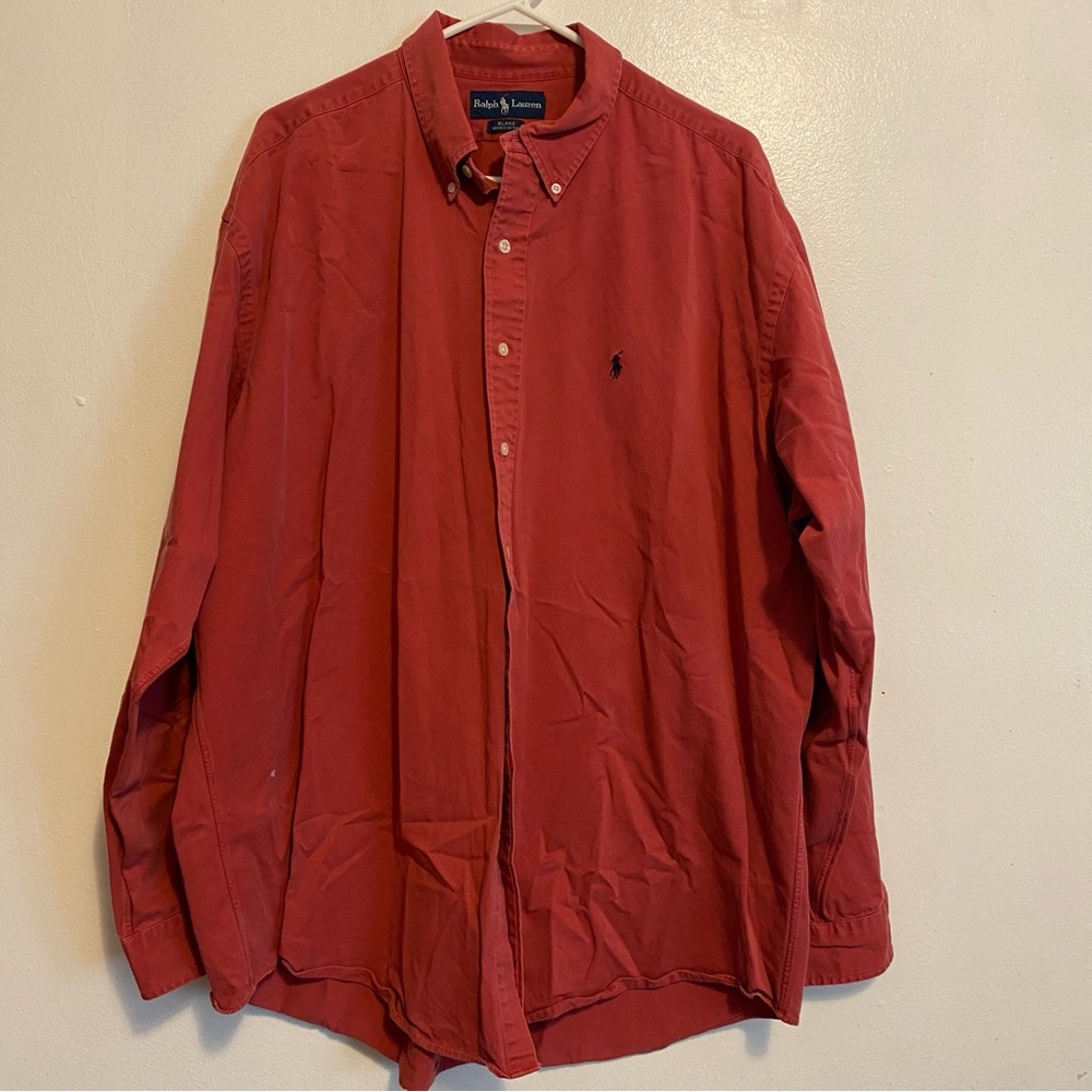 Ralph Lauren Shirt Men's Button Down Longsleeve 2X-3X No Tag See Measurements